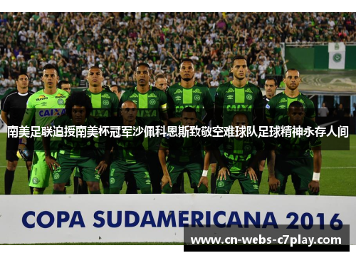 南美足联追授南美杯冠军沙佩科恩斯致敬空难球队足球精神永存人间